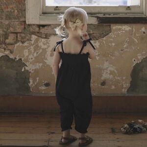 Jamie Kay Navy Organic Muslin Playsuit Jumpsuit 3Yrs NWT